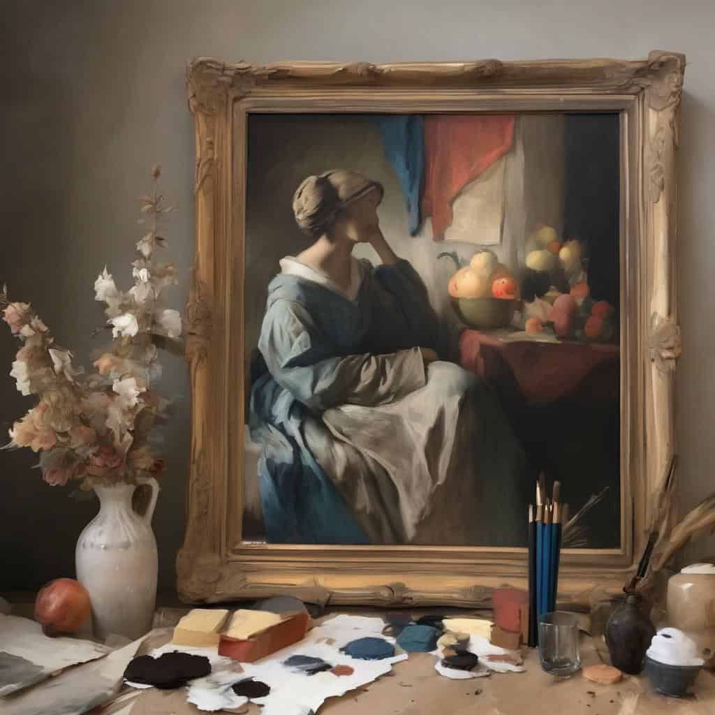 Γυναίκα όψης νεκρής με γαλάζια ρούχα, ακόμη και το κεφάλι της ακουμπά το χέρι της.